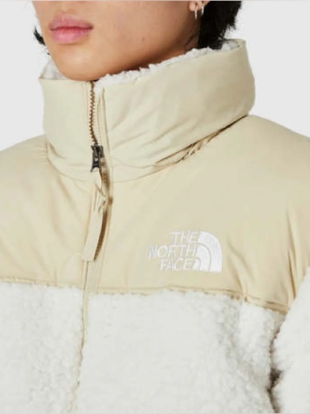 The North Face High Pile Nuptse Gardenia White/Gravel